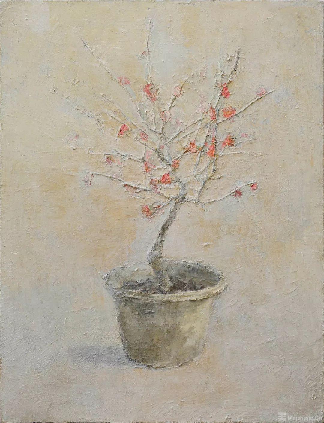 (7/9)孙逊《盆花》  116x89cm 布面油画 2014