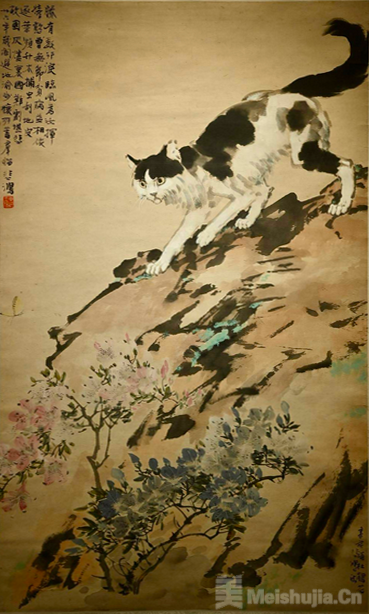 徐悲鸿曾说自己的猫比马画得好，到四川报业博物馆看这件原作--艺术新闻